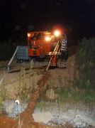 Trenchless rig in construction