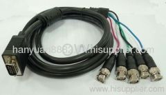 VGA DB15 to 5xBNC Security Camera Cable