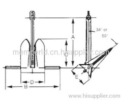 Marine Offshore Moorfast Anchor