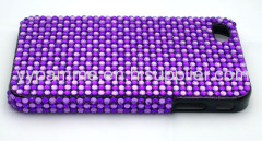 Purple colour Acrylic Rhinestone for iphone 4 case,cell phone case cover