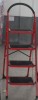high quality 1.0mm thickness steel step ladder in red color