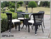 rattan chairs and tables