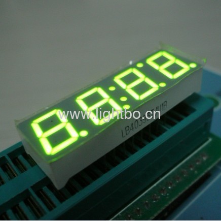 Super bright yellow 4 digit 0.39 7 segment led display for home appliances