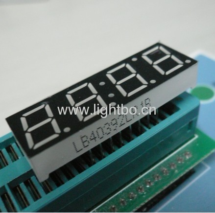 Pure ânodo comum verde 0,39 polegadas de quatro dígitos 7 segmentos LED relógio é exibido