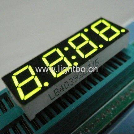 Чистый зеленый общий анод 0.39 дюйма четырехзначные 7 сегментов LED часы показывают