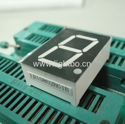 Màn hình hiển thị số LED một chữ số anode chung 0,8 inch màu xanh lá cây nguyên chất