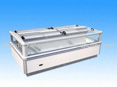 Supermarket equipment double island freezer glass door freezer E6 Indiana