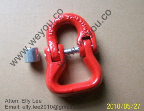 chain connecting link for webbing sling