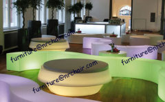 event rental acrylic LED lounge illuminated seating cube