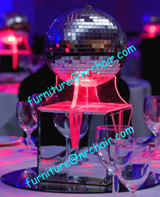 event rental acrylic LED illuminated table decorative centerpiece