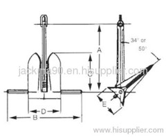 Marine Offshore Moorfast Anchor