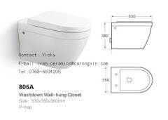 806A Washdown Wall hung Toilet