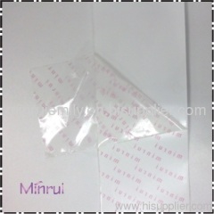 Transparent destructible label vinyl materials,clear destructible PVC label materials