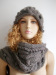 2012 newest fashion knitted scard&hat set