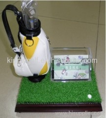 golf bag pen holder with name card box