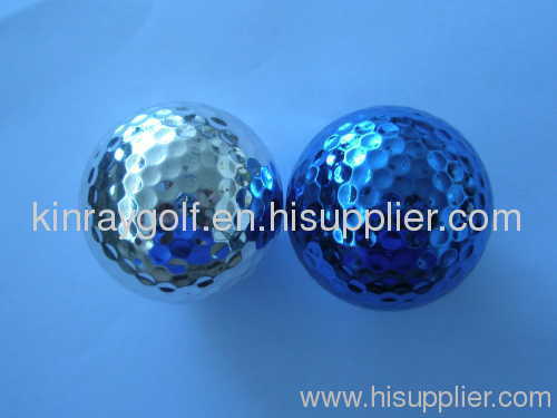 Metallic golf ball