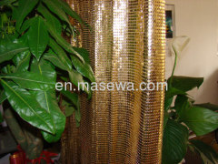 yellow metallic colth for divider