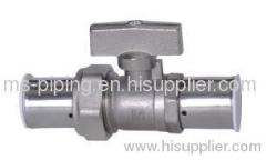 Press Series-Equal Straight Brass Ball Valve