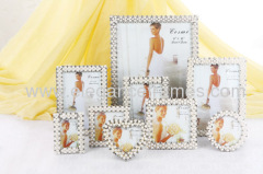 Pearl Crystal Metal Photo Frames