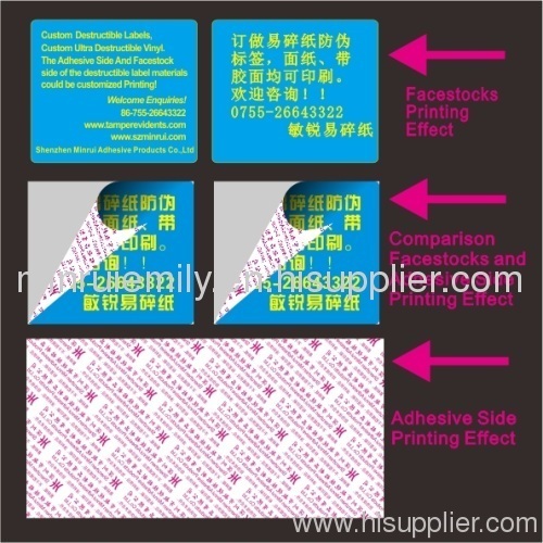 double Sides printing Egg Shell Sticker Papers