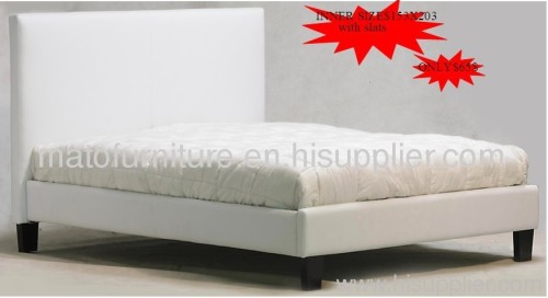 soft leather bedroom bed