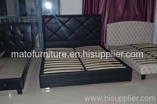 soft leather bedroom bed