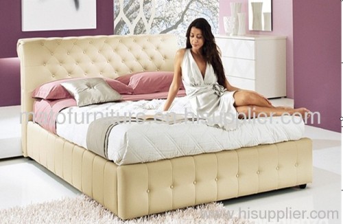 soft leather bedroom bed