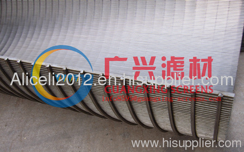 wedge wire sieve bend screen for wastewater treatment 