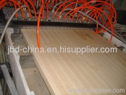 wood plastic door board extrusion line