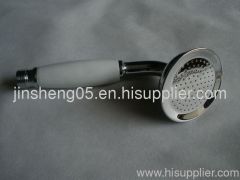 Telephone style hand shower head with chrome-plated finish, Made of brass