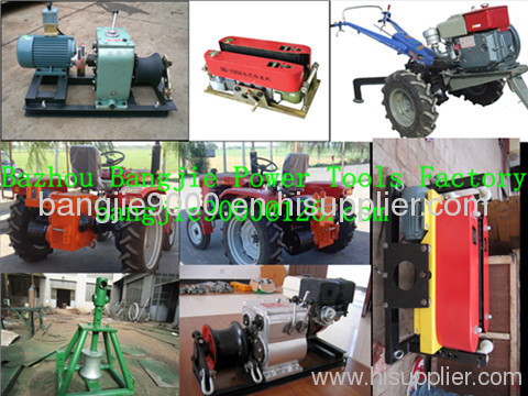 Cable winch/cable drum winch/cable pushers