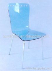 blue acrylic chair