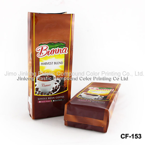 gloosy back corner sealed coffee bag