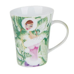 Beautiful Lady Ceramic Water Cup