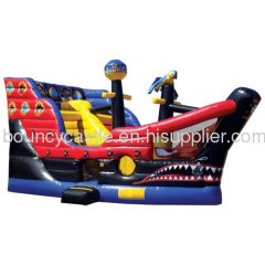 Inflatable pirate ship