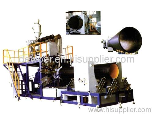 HDPE winding pipe extruder machine