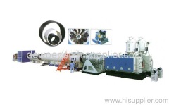 HDPE winding pipe making unit