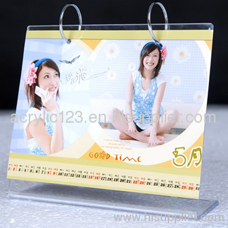 calendar acrylic desk stand