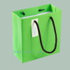 Green color printed paper bag