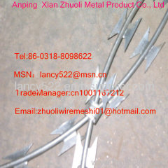 BTO-22 stainless steel razor wire supply in factory price