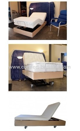 Nursing adjustble bed with lift function