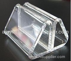 acrylic landscape business card holder