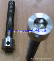 Customized Special Hex Head Bolt With Holes(as drawing)Grade 8.8 10.9 12.9 Hex countersunk screws Black hex bolt hole