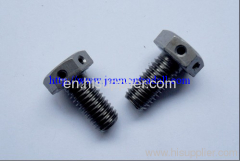Customized Special Hex Head Bolt With Holes in it (as drawing)Black hex bolt with hole grade 8.8 10.9 12.9 Hex head bolt