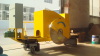 Concrete slab cutting machine