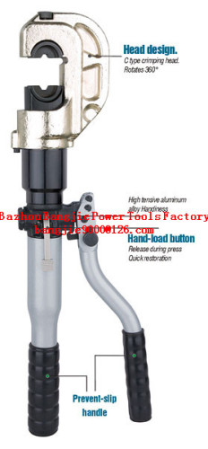 Hydraulic crimping tool Safety inside