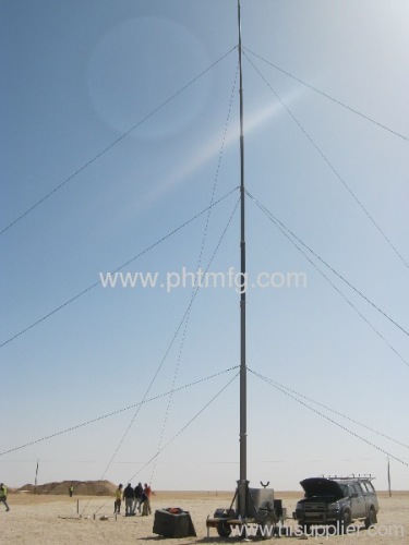 Mobile Telecommunication Tower Mast/Pneumatic Telescopic Masts
