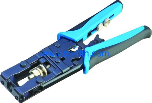 Interchangeable F connector crimping tool