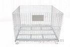 Stackable folding storage rack and galvanized steel wire storage cage / warehouse cage