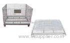 Large capacity lockable warehouse wire storage cage / stackable folding storage cage, S-5